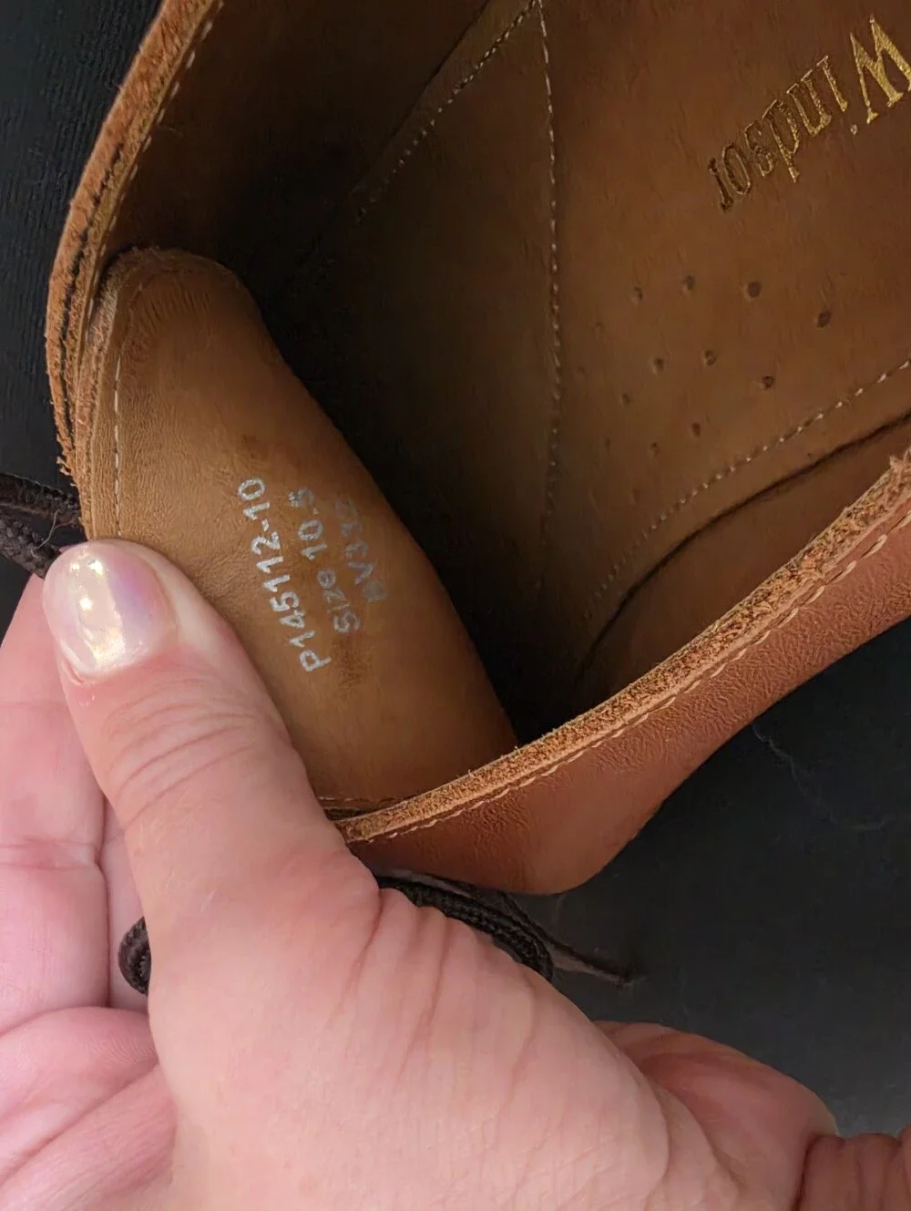 Samuel Windsor Prestige Brown Leather Cap-Toe Oxford Shoes - Size US 10.5